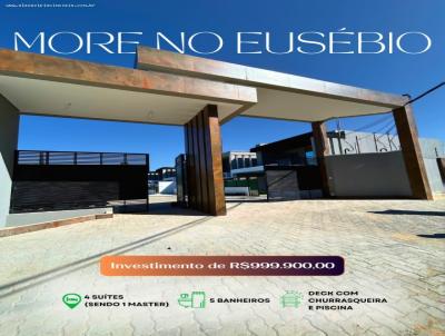 Casa em Condom�nio para Venda, em Eus�bio, bairro Coit�, 4 dormit�rios, 5 banheiros, 4 su�tes, 4 vagas